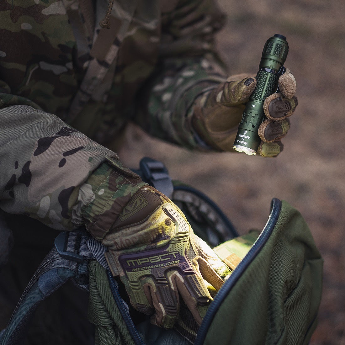 Weltool T2 TAC rugged IP67 waterproof tactical flashlight