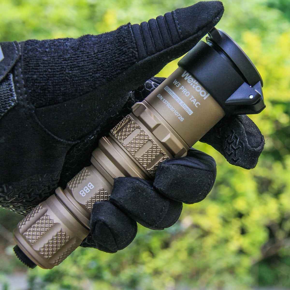 Weltool W3 Pro TAC Mini FDE LEP Flashlight – 930 Lumens, 540,000 Candela, 1,479m Throw