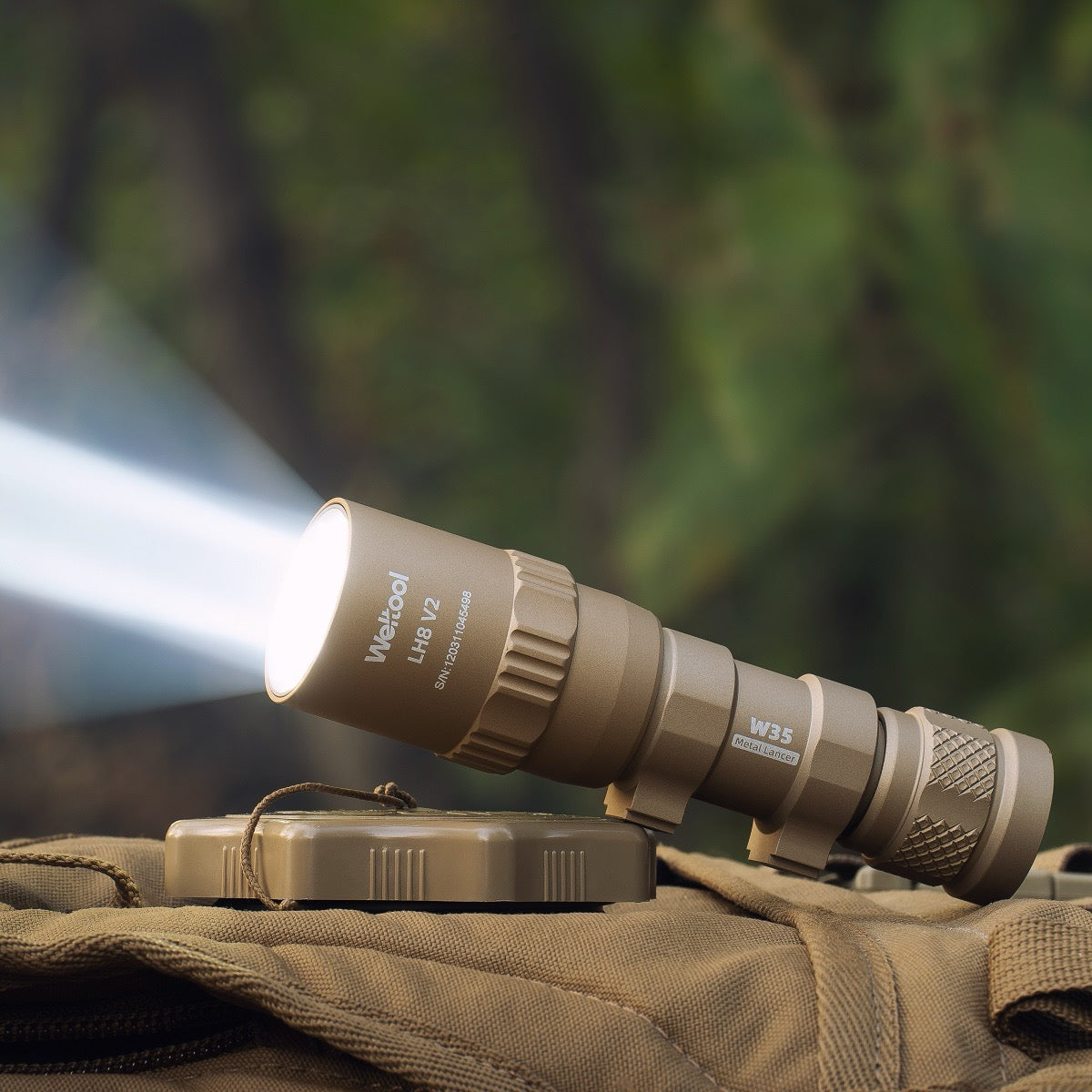 Weltool W35B V2 FDE 120,000 candela rail-mounted weaponlight