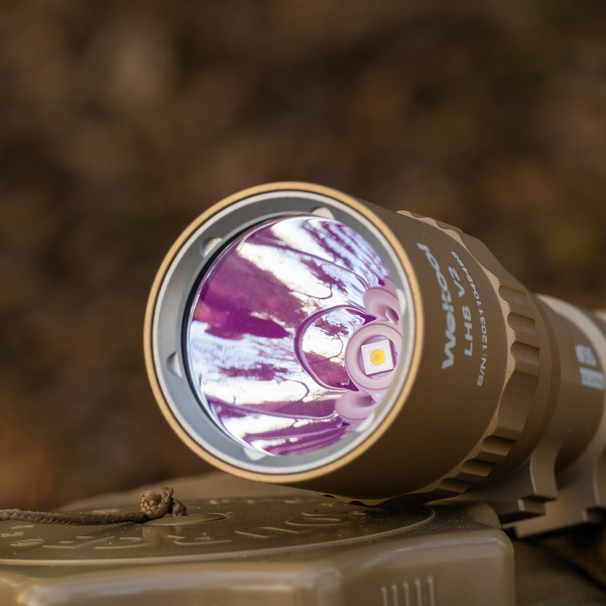 Weltool W35B V2 FDE Picatinny-mounted weaponlight