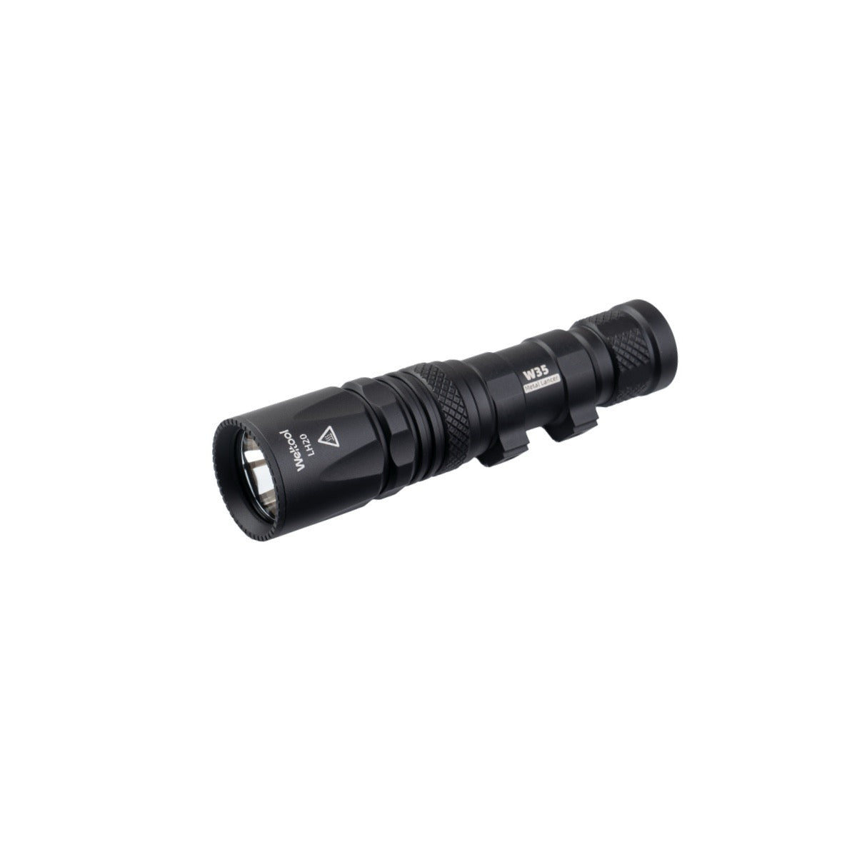 Weltool W35S front view – 700 lumen compact LEP rail-mounted weapon light