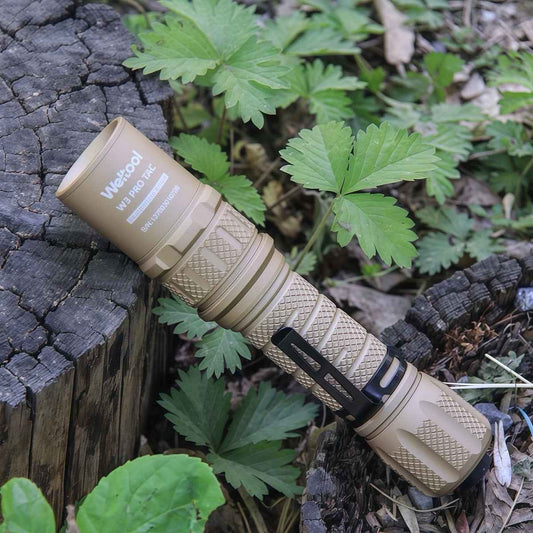 Weltool W3Pro FDE LEP flashlight beam profile