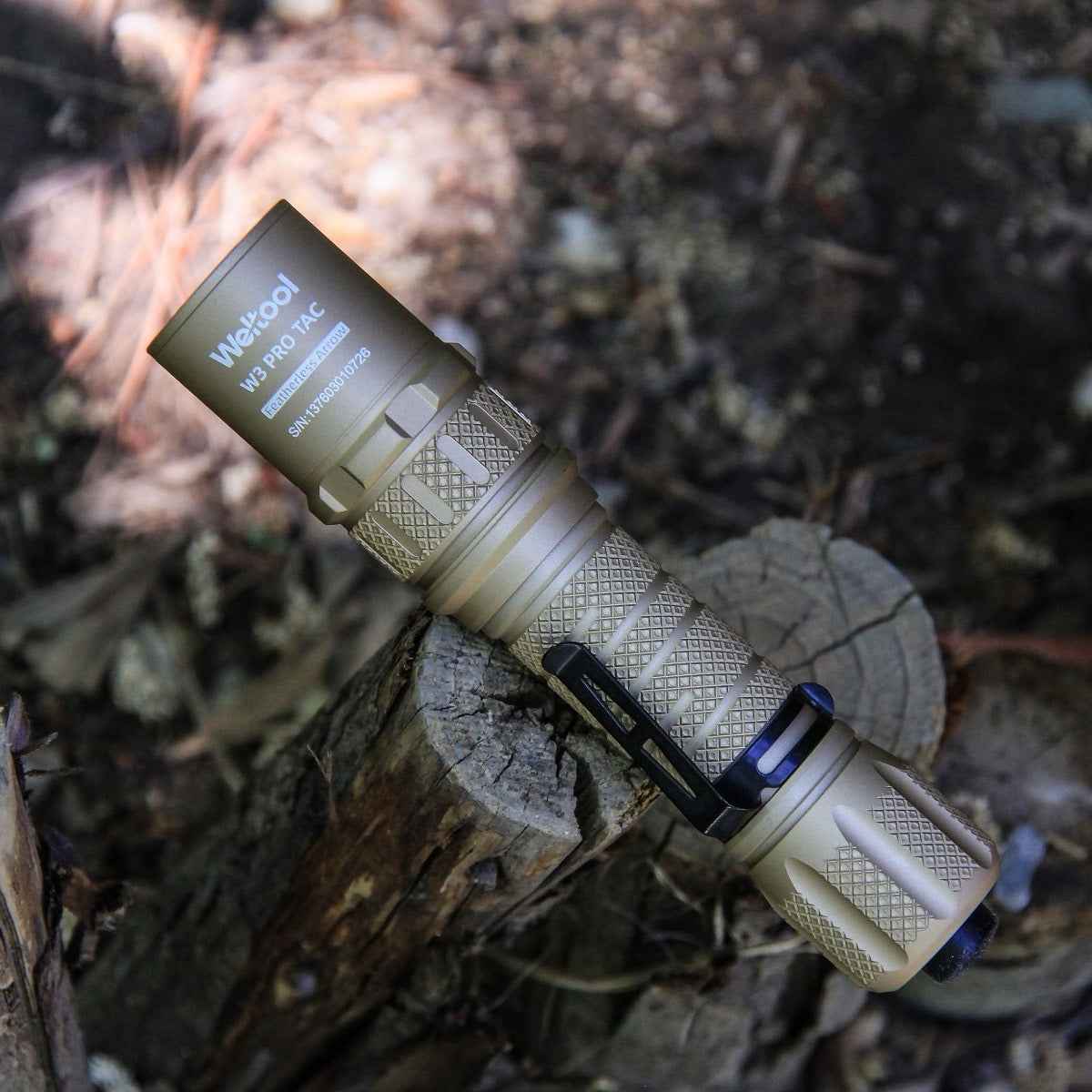 Weltool W3Pro FDE TAC LEP Tactical Flashlight – 930 Lumens, 547,500 Candela, 1,479m Throw