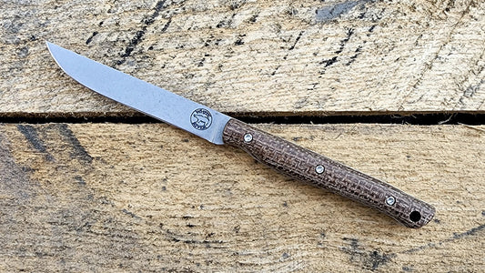 White River Exodus 3 Adventurecraft Fixed Blade â€“ 3.15in S35VN, Micarta Handles
