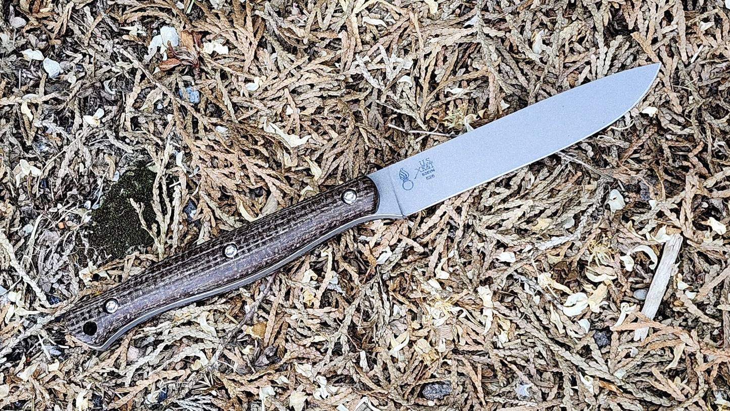 White River Exodus 4 Jackalope Exodus4-NAT blade detail – CPM S35VN steel