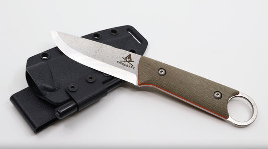 White River FC-PKO Firecraft Puukko front view – 3.7″ CPM S35VN scandi grind fixed blade