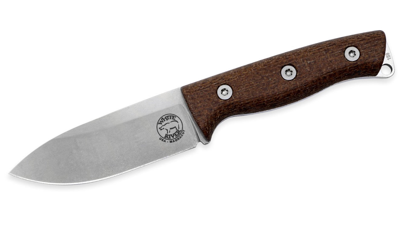 White River Ursus Cub WRUR35-BNA front view – 3.5" CPM MagnaCut drop point fixed blade knife