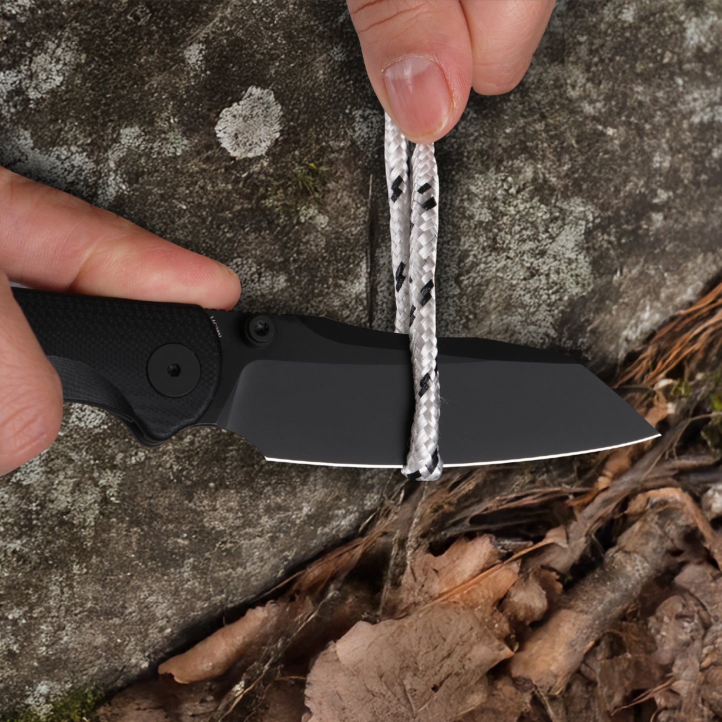 Wixco Axor WX15-A – 3.35" 14C28N Modified Sheepfoot Black G10 Liner Lock Knife
