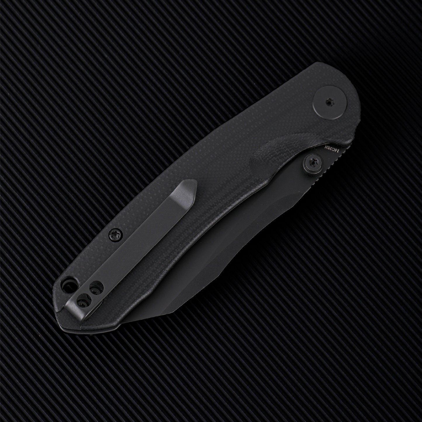 Wixco Axor WX15-A – 3.35" 14C28N Modified Sheepfoot Black G10 Liner Lock Knife