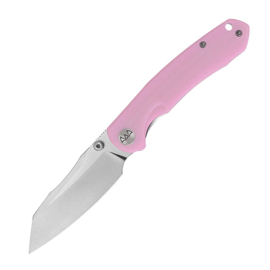 Wixco Axor WX15-E – 3.35" 14C28N Modified Sheepfoot Pink G10 Liner Lock Knife