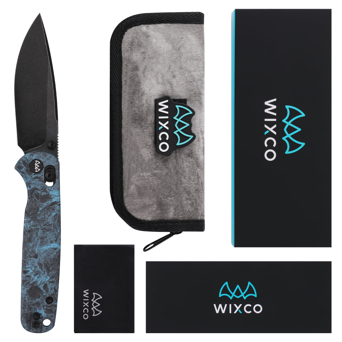 Wixco Drax II WX10-DNV – 3.23" 14C28N Drop Point Crossbar Lock Carbon Fiber Knife