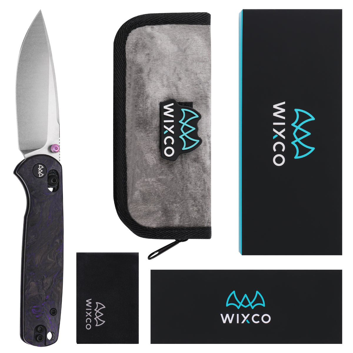 Wixco Drax II WX10-ENV – 3.23" 14C28N Drop Point Crossbar Lock Carbon Fiber Knife