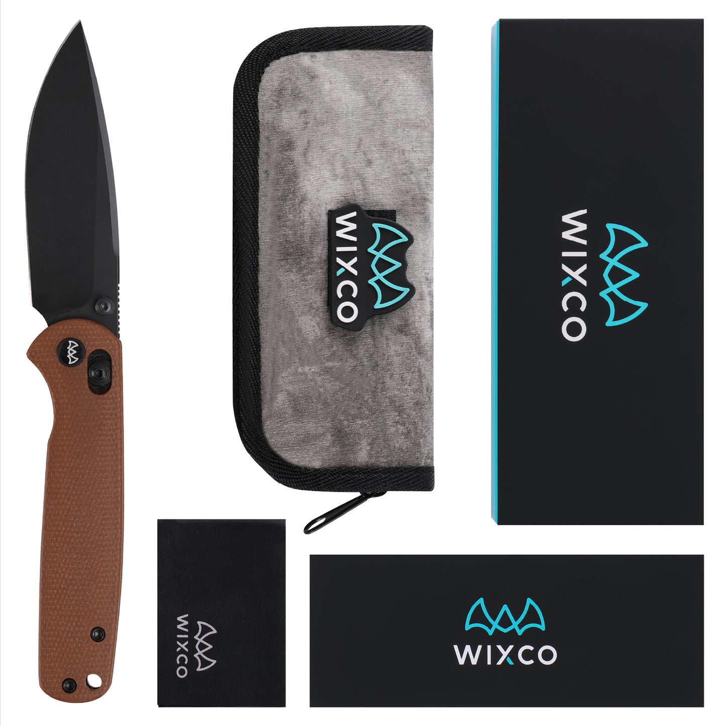 Wixco Drax WX10-A – 3.23" 14C28N Drop Point Crossbar Lock Micarta Knife
