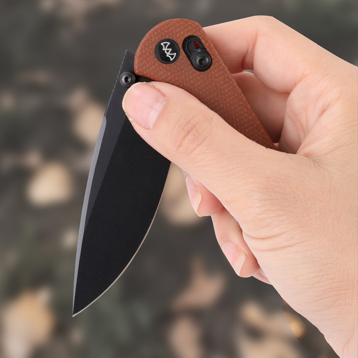 Wixco Drax WX10-A – 3.23" 14C28N Drop Point Crossbar Lock Micarta Knife