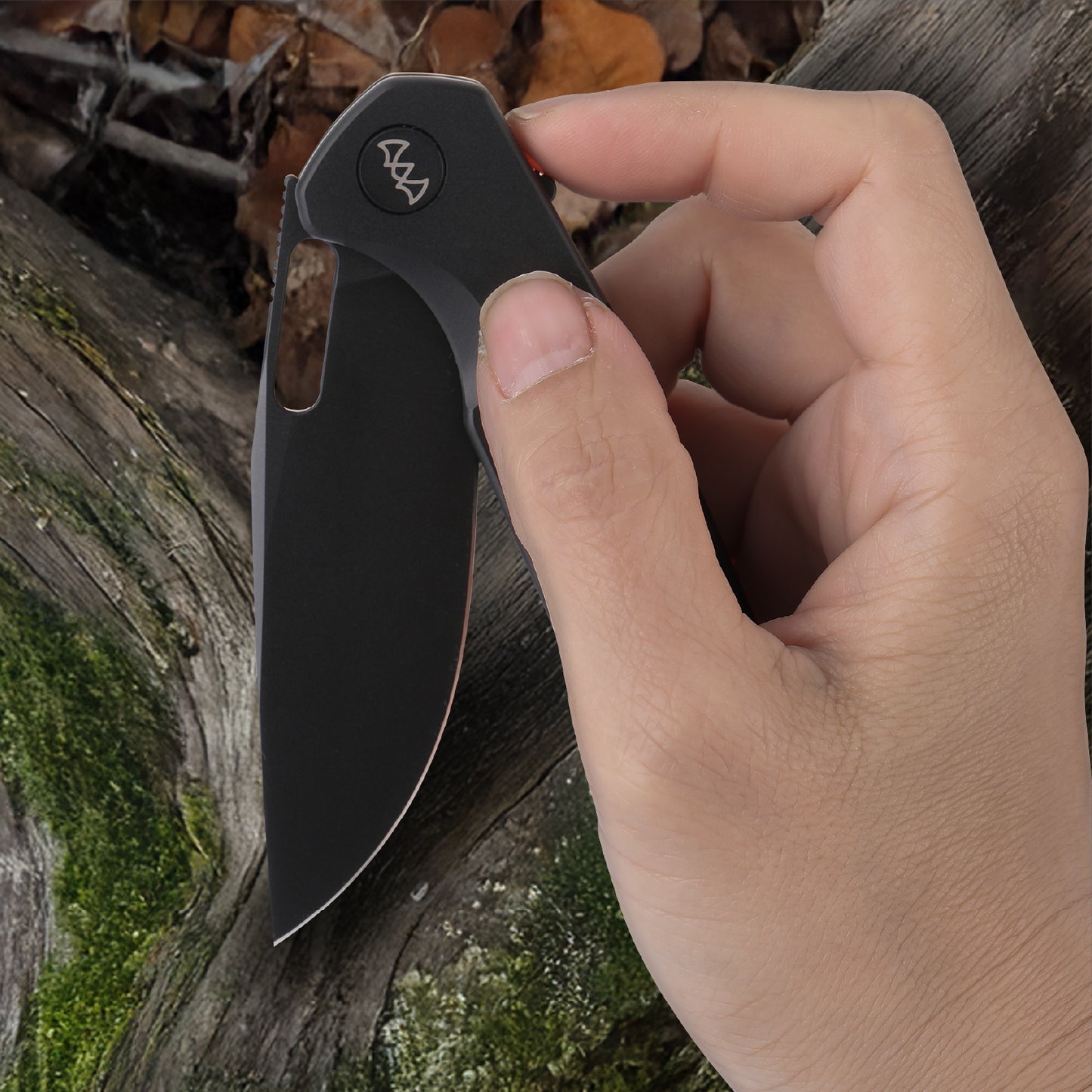 Wixco Pexston WX12-A – 3.3" 14C28N Clip Point Liner Lock Aluminum Knife