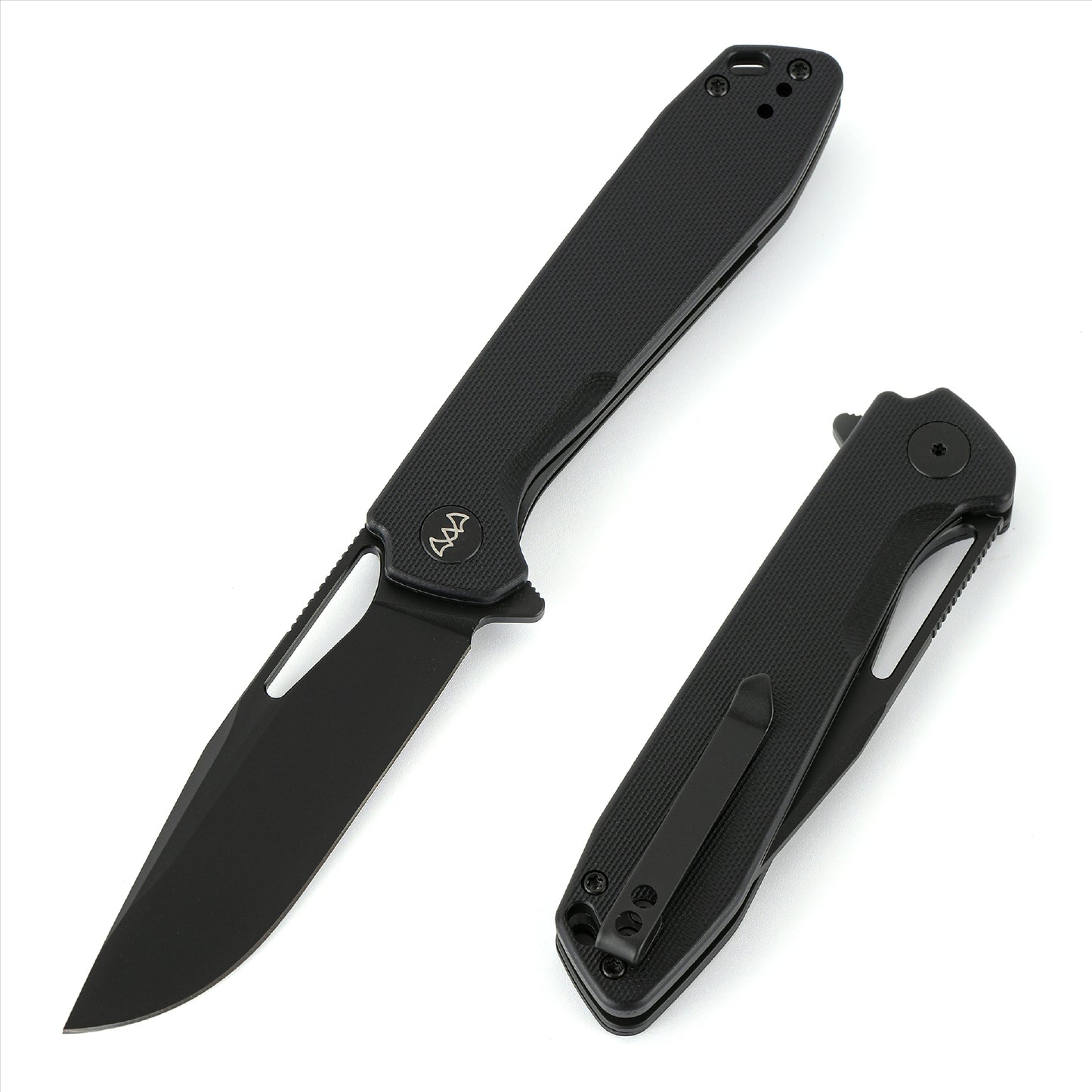 Wixco Ragnar WX11-A – 3.5" 14C28N Black G10 Liner Lock Flipper Knife