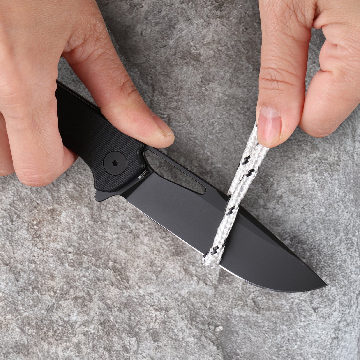 Wixco Ragnar WX11-A – 3.5" 14C28N Black G10 Liner Lock Flipper Knife