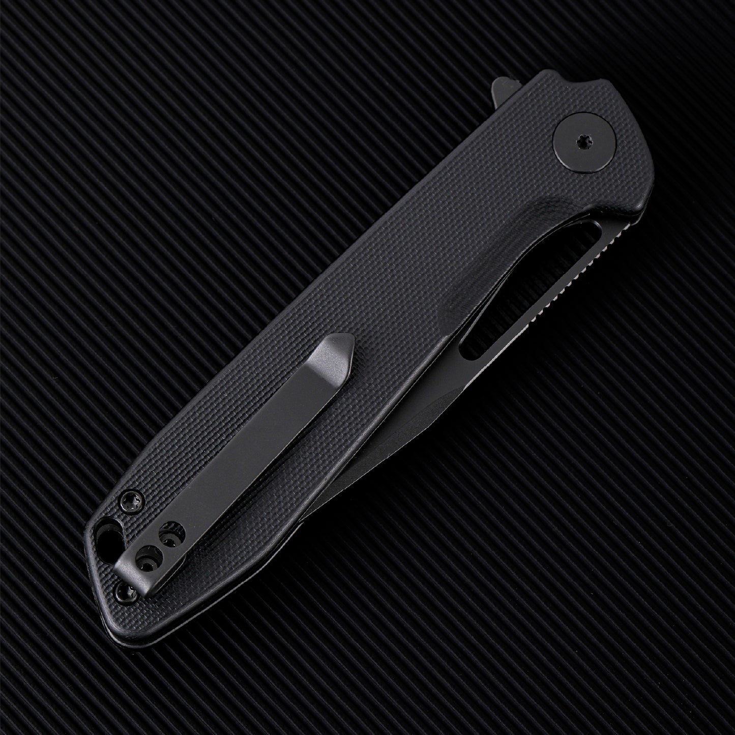 Wixco Ragnar WX11-A – 3.5" 14C28N Black G10 Liner Lock Flipper Knife