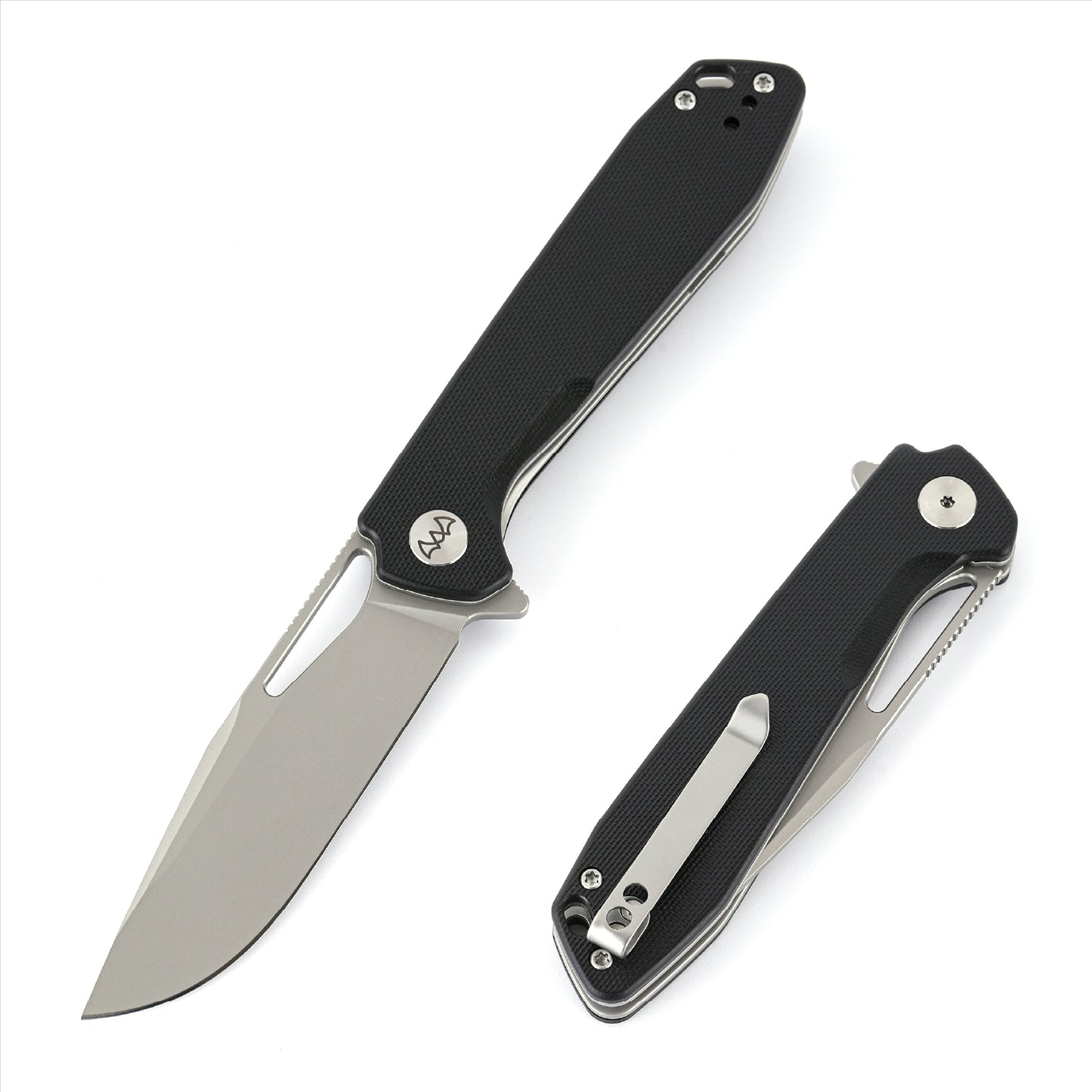 Wixco Ragnar WX11-B – 3.5" 14C28N Bead Blast Black G10 Liner Lock Knife