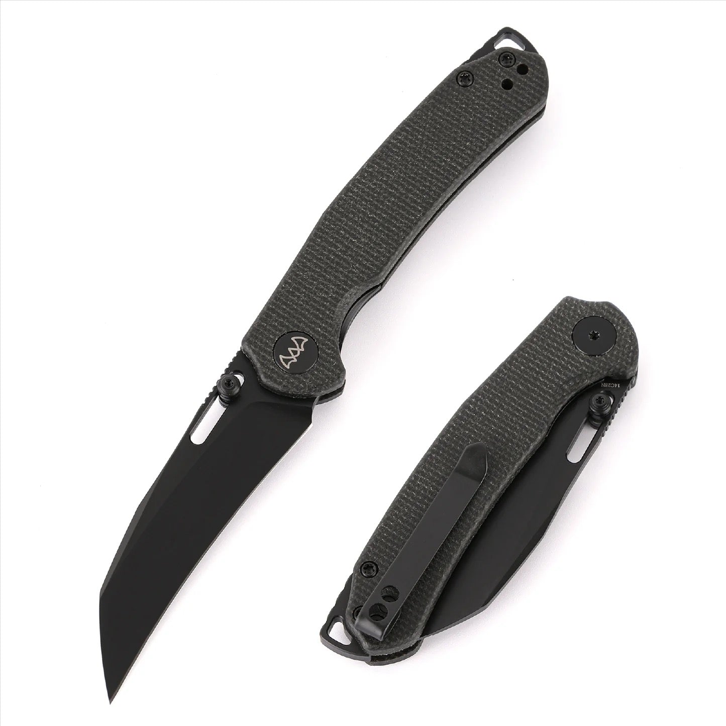 Wixco Wortex WX16-A – 3.1" 14C28N Liner Lock Black Micarta Knife