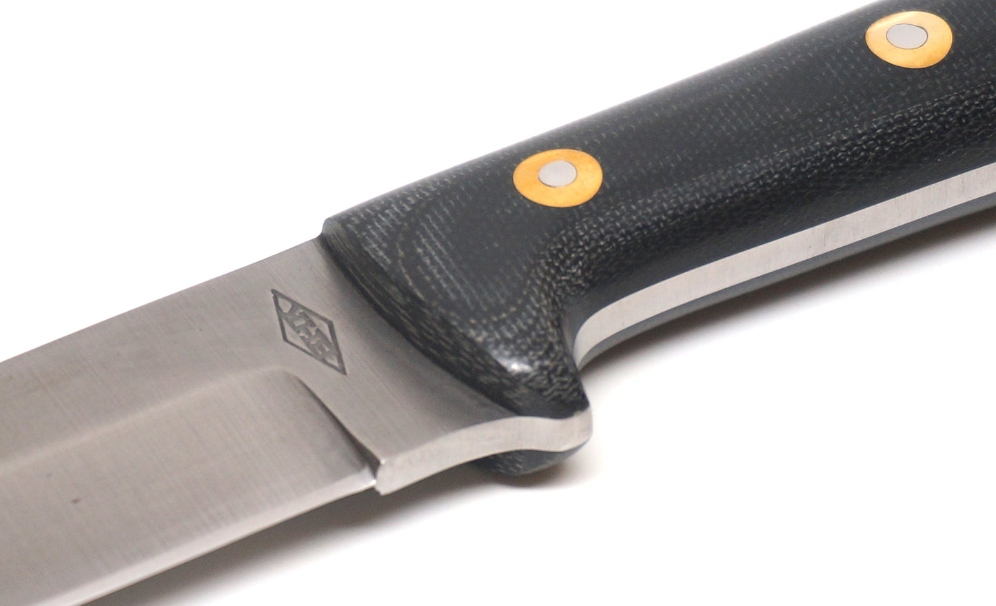 Battle Horse Knives Woodsman Pro Fixed Blade Knife - Black Micarta Handle (3 5/8 Inch Blade)