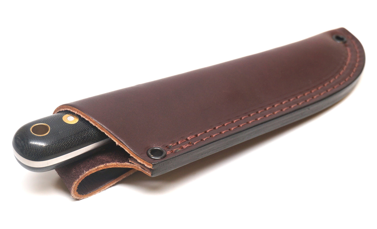 Battle Horse Knives Woodsman Pro Fixed Blade Knife - Black Micarta Handle (3 5/8 Inch Blade)