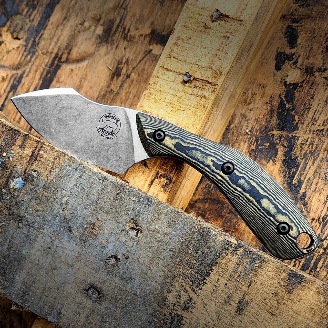 White River Smith & Sons Apex (WRSS-APX-BNA) blade detail – CPM Magnacut clip point