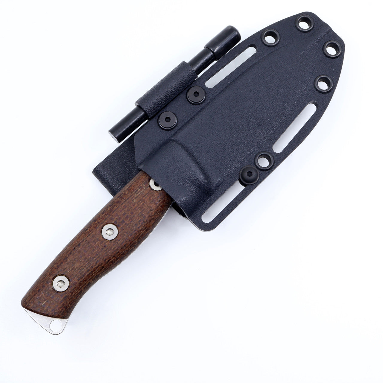 White River Ursus Cub WRUR35-BNA natural burlap Micarta handle detail