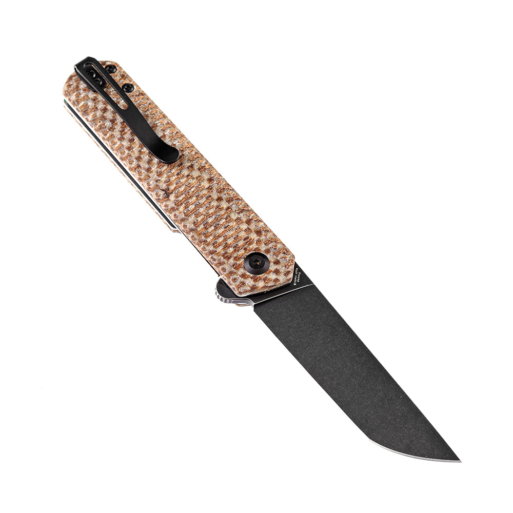 Kansept Foosa X2020T2 open position showing 154CM tanto blade