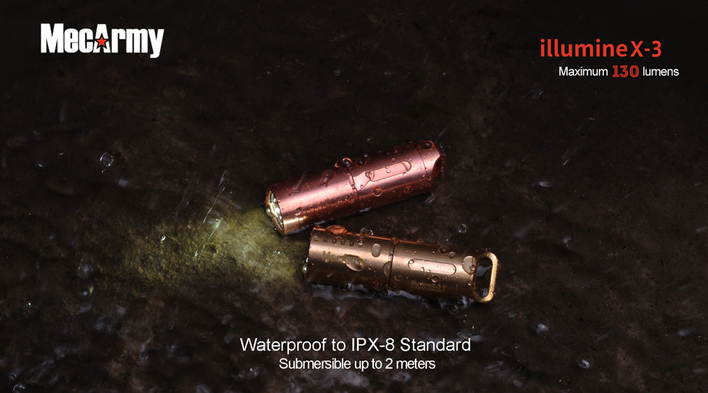 MecArmy XS3 Copper CREE XP-G2 LED USB Keychain Light