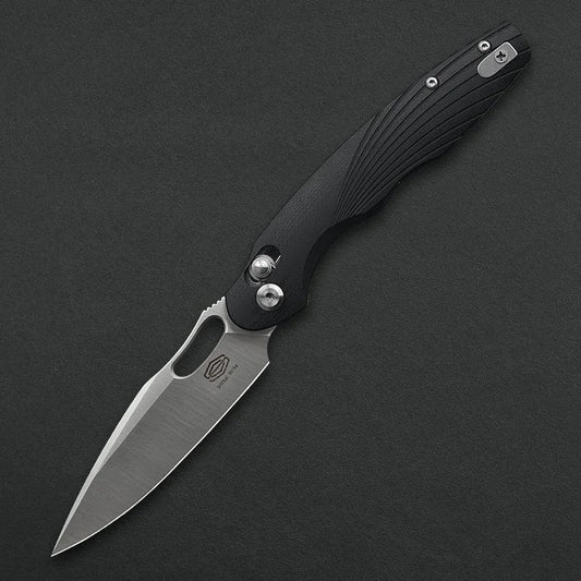 Critical Strike X501-BK front view – 3.70" satin VG10 folding knife