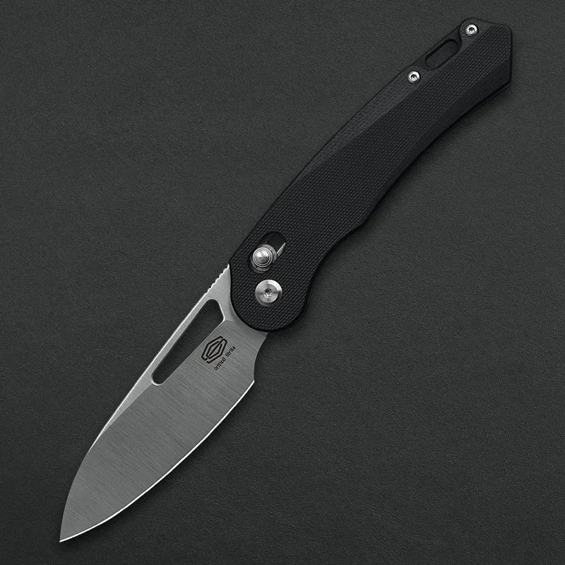 Critical Strike X503-BK front view – 3.27" satin VG10 folding knife