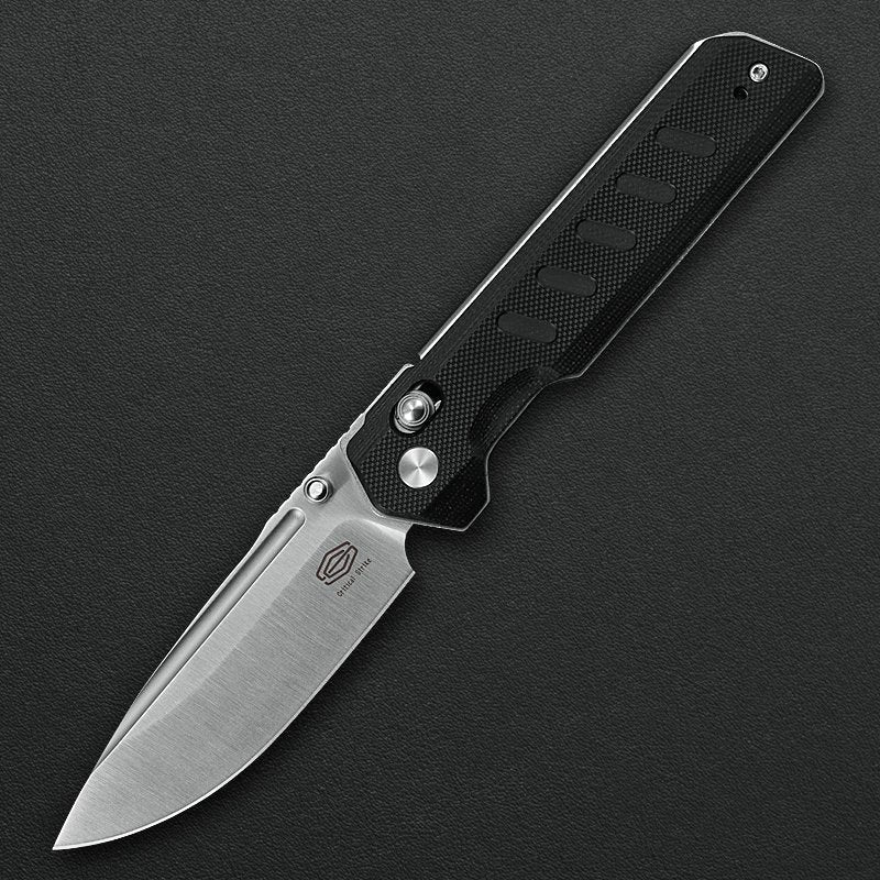 Critical Strike X504-BKSA front view – 3.39" Satin VG10 folding knife