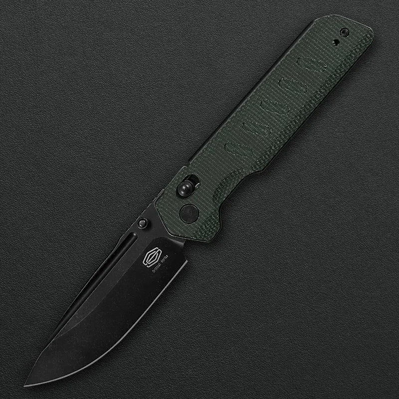 Critical Strike X504-GNBF front view – 3.39" Black VG10 folding knife