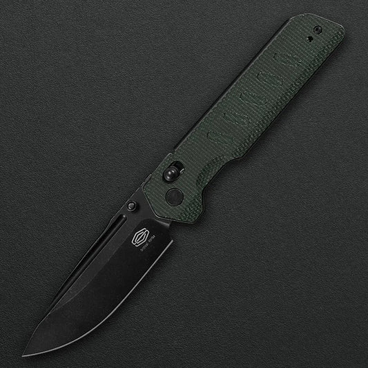 Critical Strike X504-GNBF front view – 3.39" Black VG10 folding knife