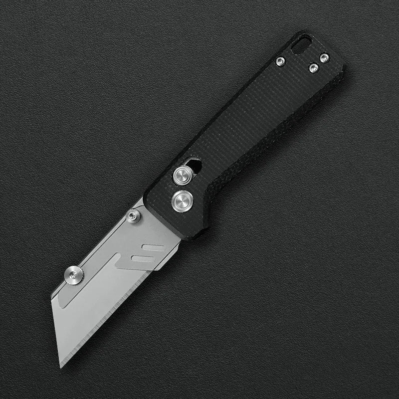 Critical Strike X509-BK front view – 2.39" Satin SK5 folding knife