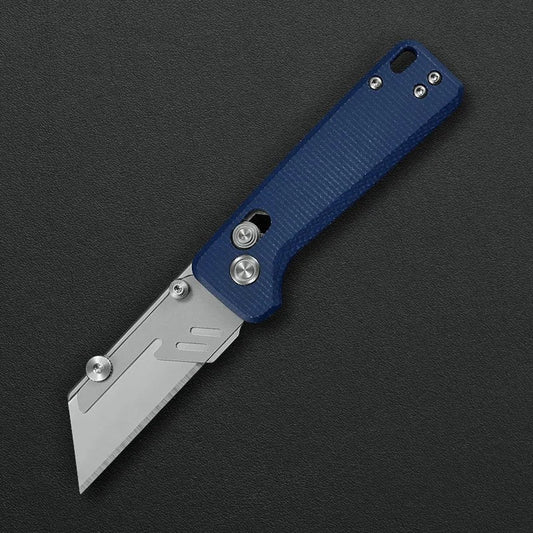 Critical Strike X509-BL front view – 2.39" Satin SK5 folding knife