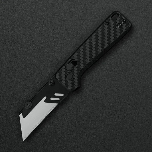 Critical Strike X509-LCF front view – 2.39" Satin SK5 folding knife