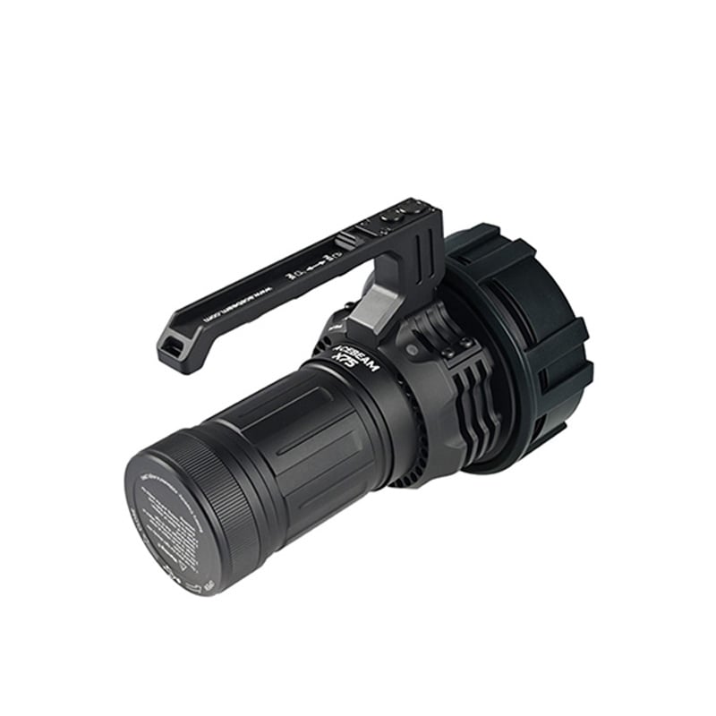 Acebeam X75 XHP70.3 side profile view with carry handle