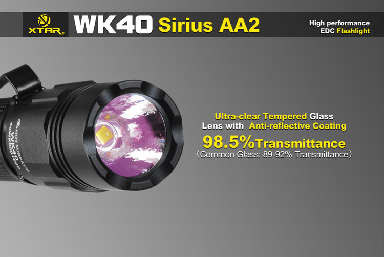 XTAR WK40 Sirius AA2 220 Lumen 2 x AA Flashlight