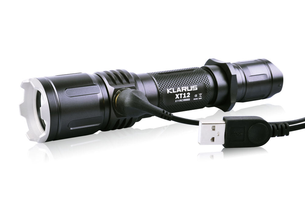 Klarus XT12 1 x 18650 / 2 x CR123A CREE XM-L2 U2 930 Lumen LED Flashlight