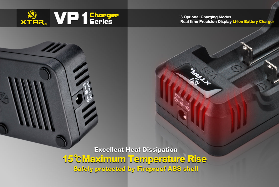 XTAR VP1 Real Time Digital Display Lithium Ion Battery Charger
