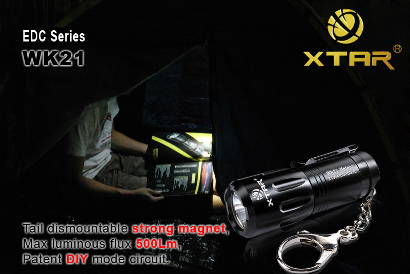 XTAR EDC Series WK21 CREE XM-L LED 500 Lumen Flashlight