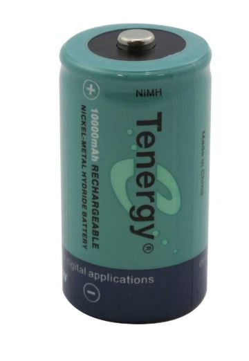 Tenergy D Size 10,000mAh 1.2V Nickel-Metal Hydride Battery