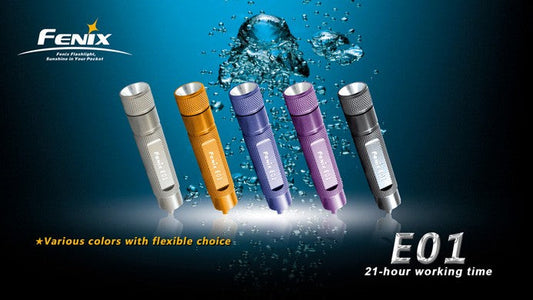 Fenix E01 Black LED Flashlight