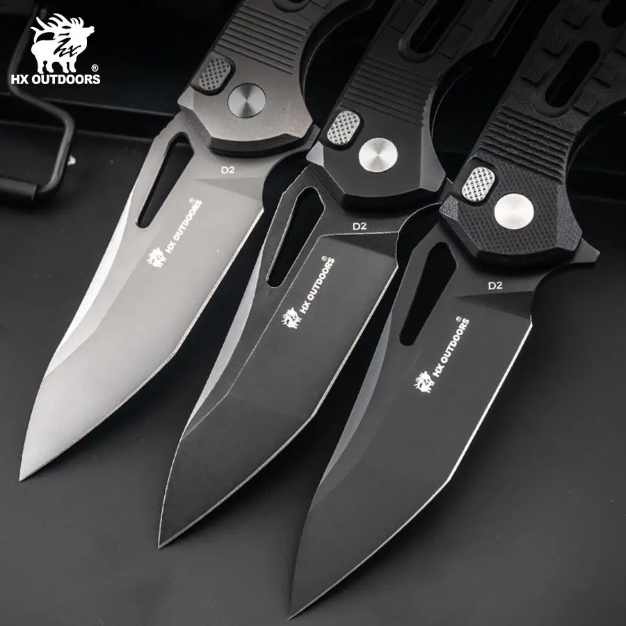 HX Outdoors Rock Onyx ZD-104B-S black G10 handle scales