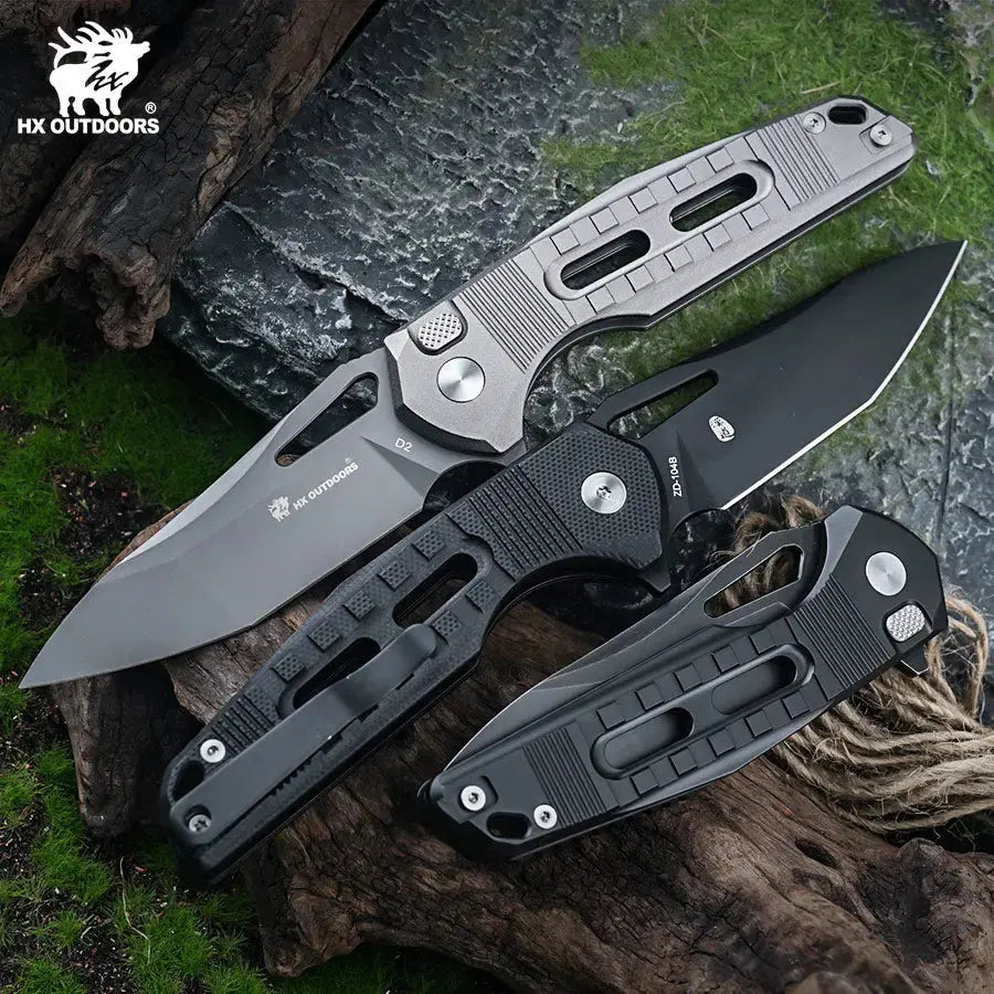HX Outdoors Rock Onyx ZD-104B-S blade detail – D2 tanto