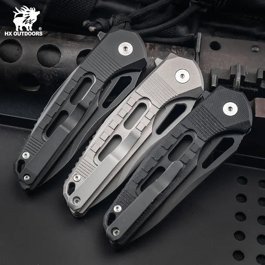 HX Outdoors Rock Onyx ZD-104B-S button lock detail
