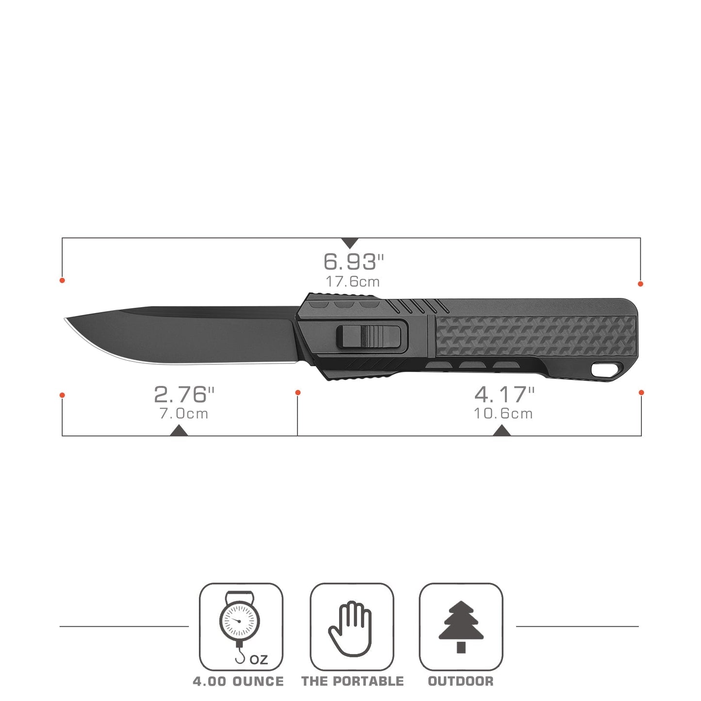 Remette ZL301D blade detail – black DLC M390 drop point