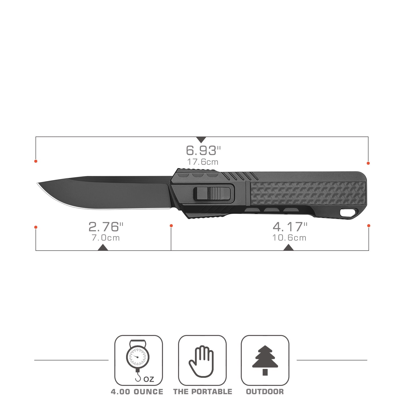 Remette ZL301D blade detail – black DLC M390 drop point